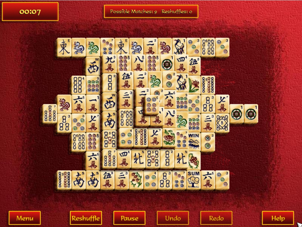play free microsoft version of mahjong
